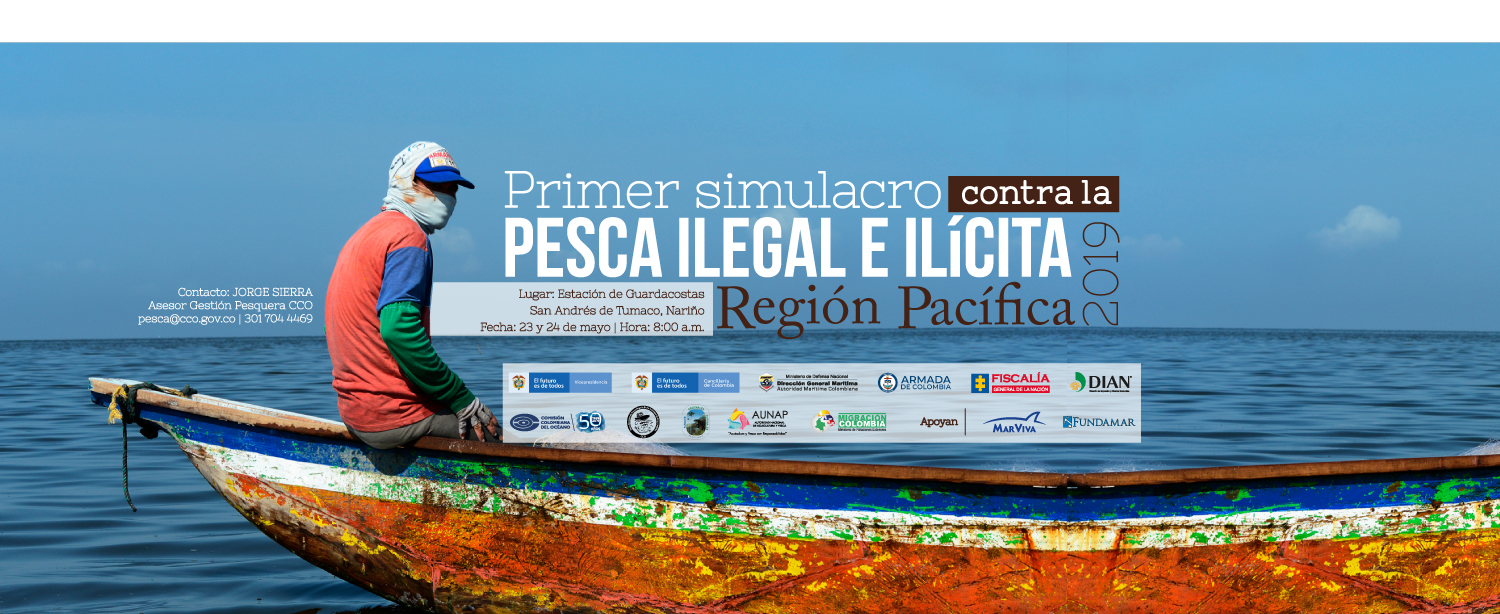 EN TUMACO INICIA EL CICLO DE SIMULACROS CONTRA LA PESCA ILEGAL 2019